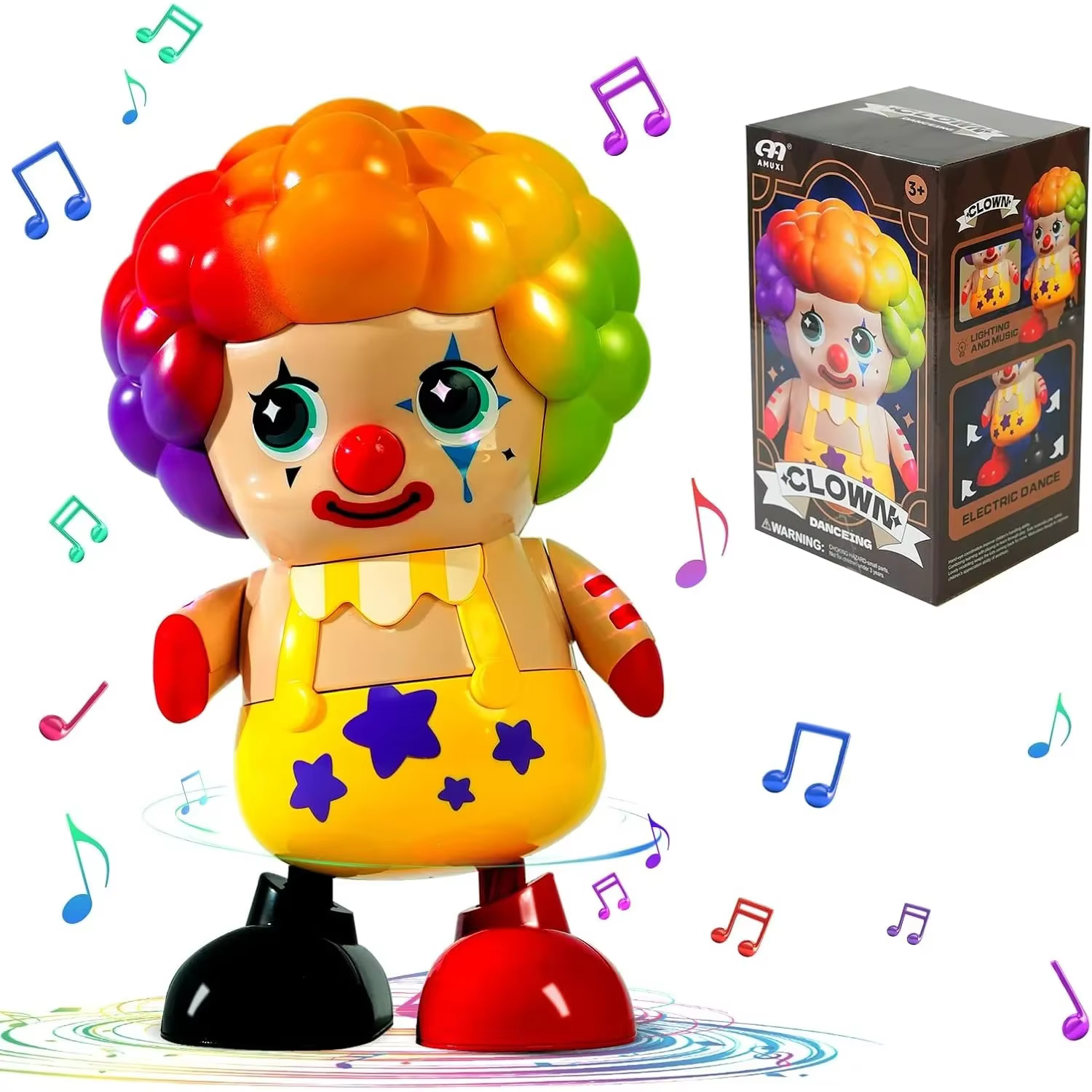 Payaso musical interactivo para bebés – Baila con luces