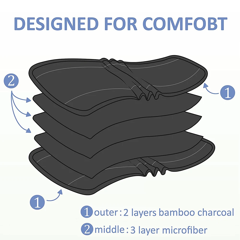 Insertos pañales bambú reutilizables almohadillas suaves para bebé - imagen 2
