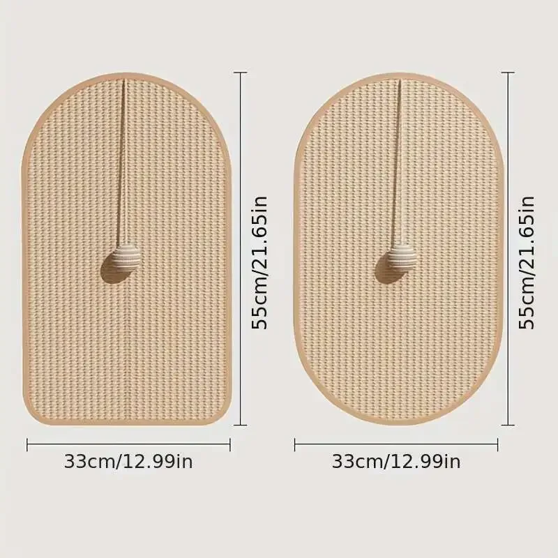 Rascador sisal para gatos almohadilla de pared resistente duradero - imagen 4
