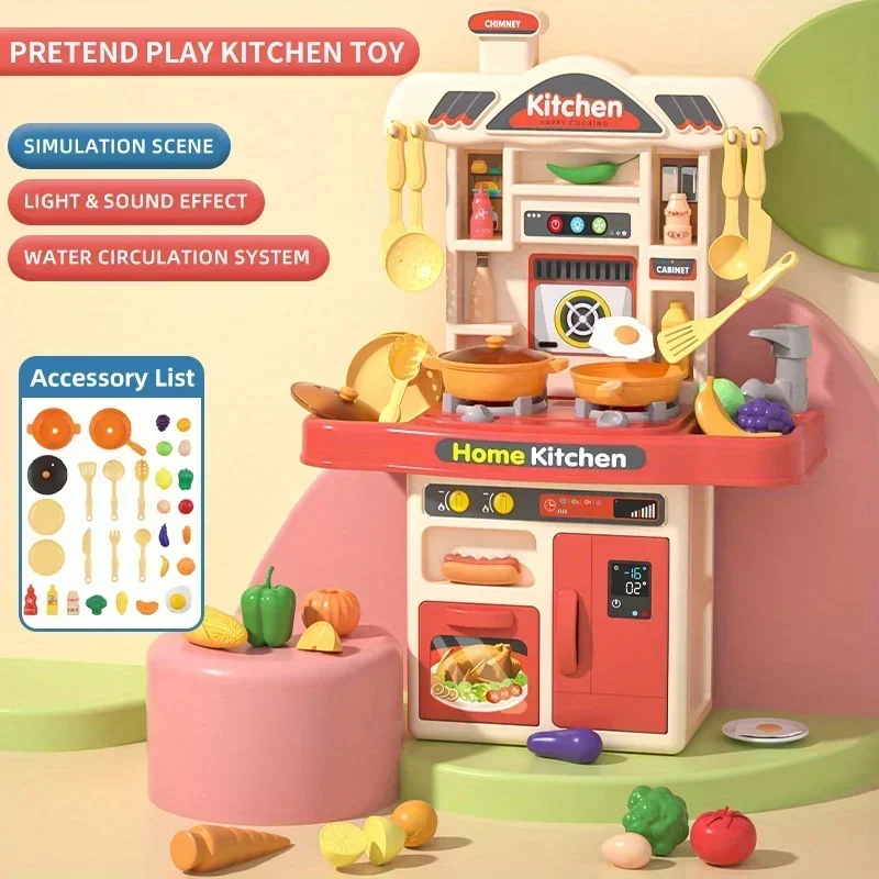 Juguete de cocina infantil realista con accesorios y luces - imagen 3