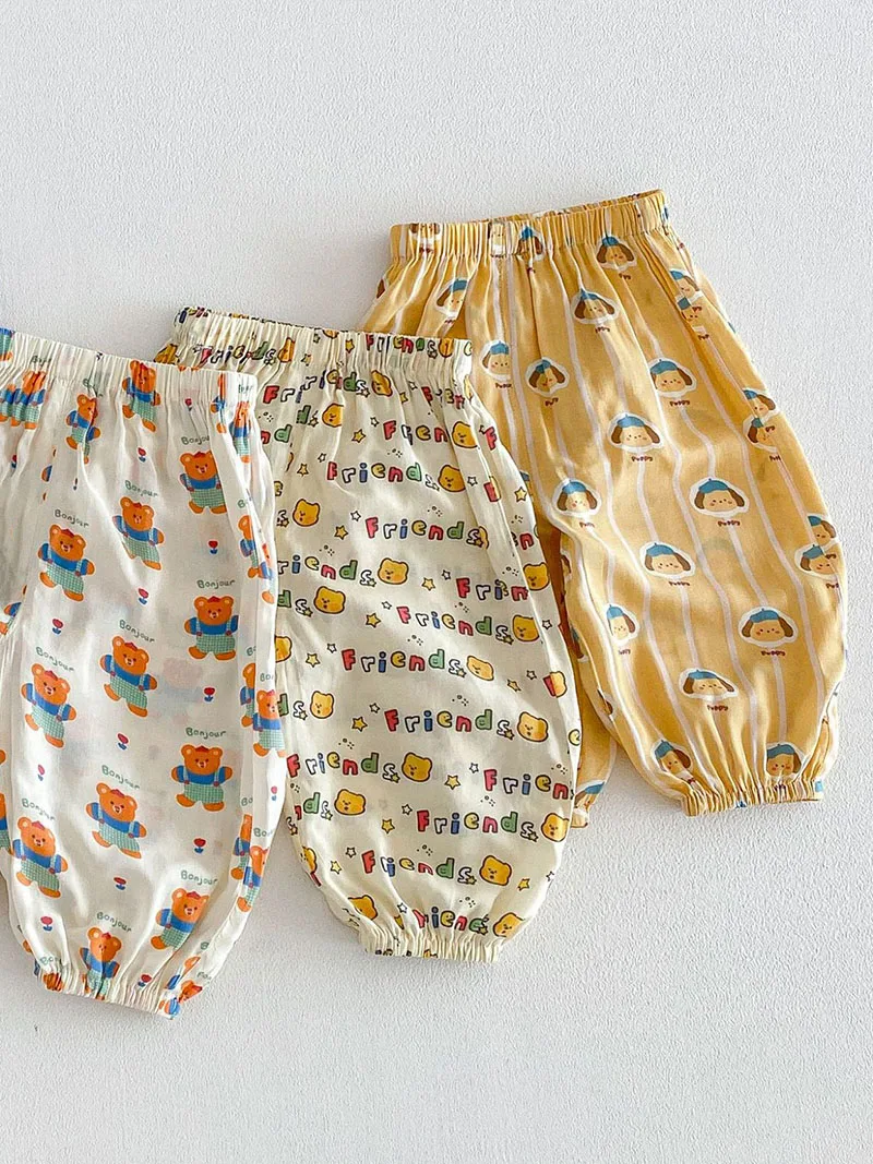 MILANCEL pantalones infantiles de verano con oso y antimosquitos - imagen 5