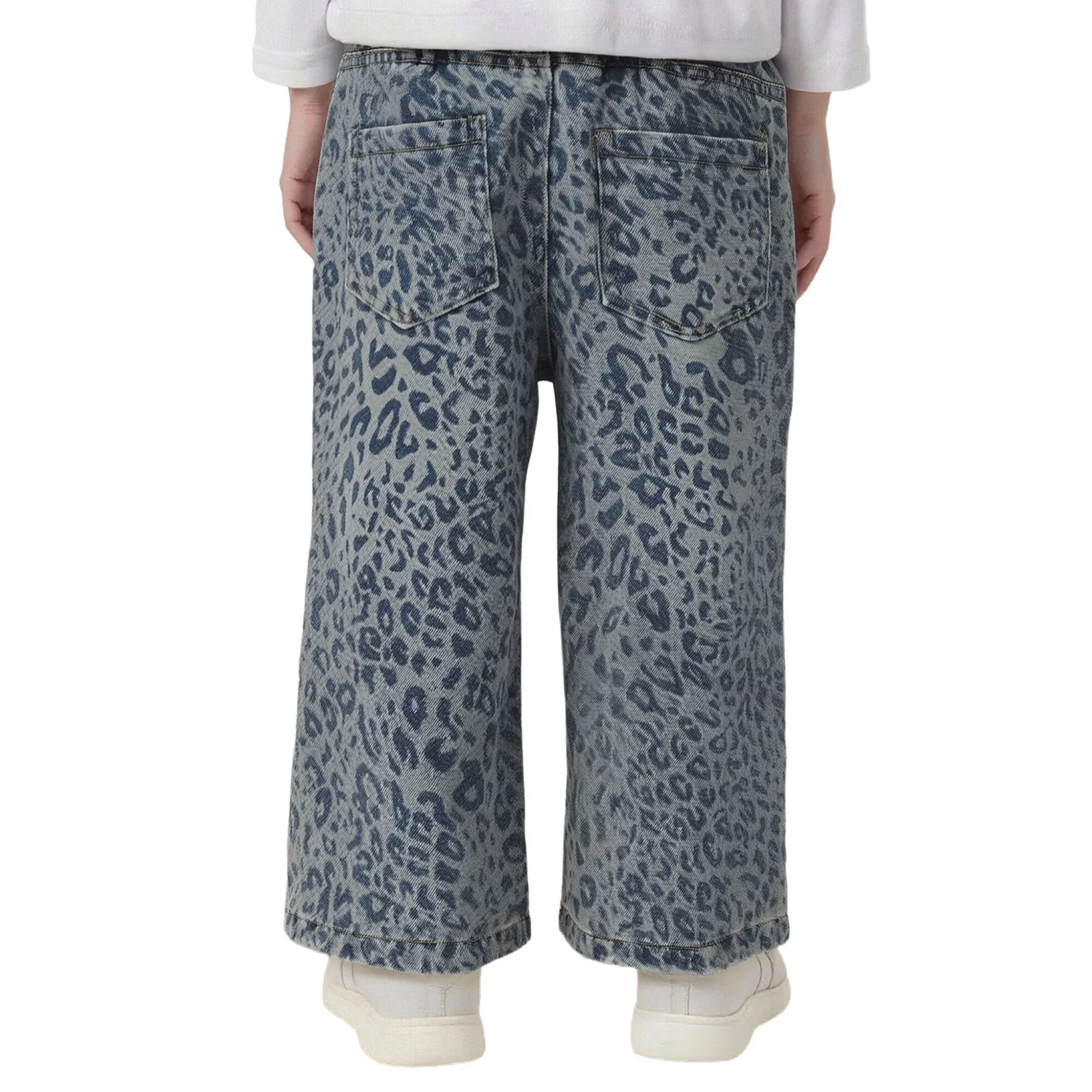 Vaqueros niña estampado leopardo con cintura elástica - imagen 2