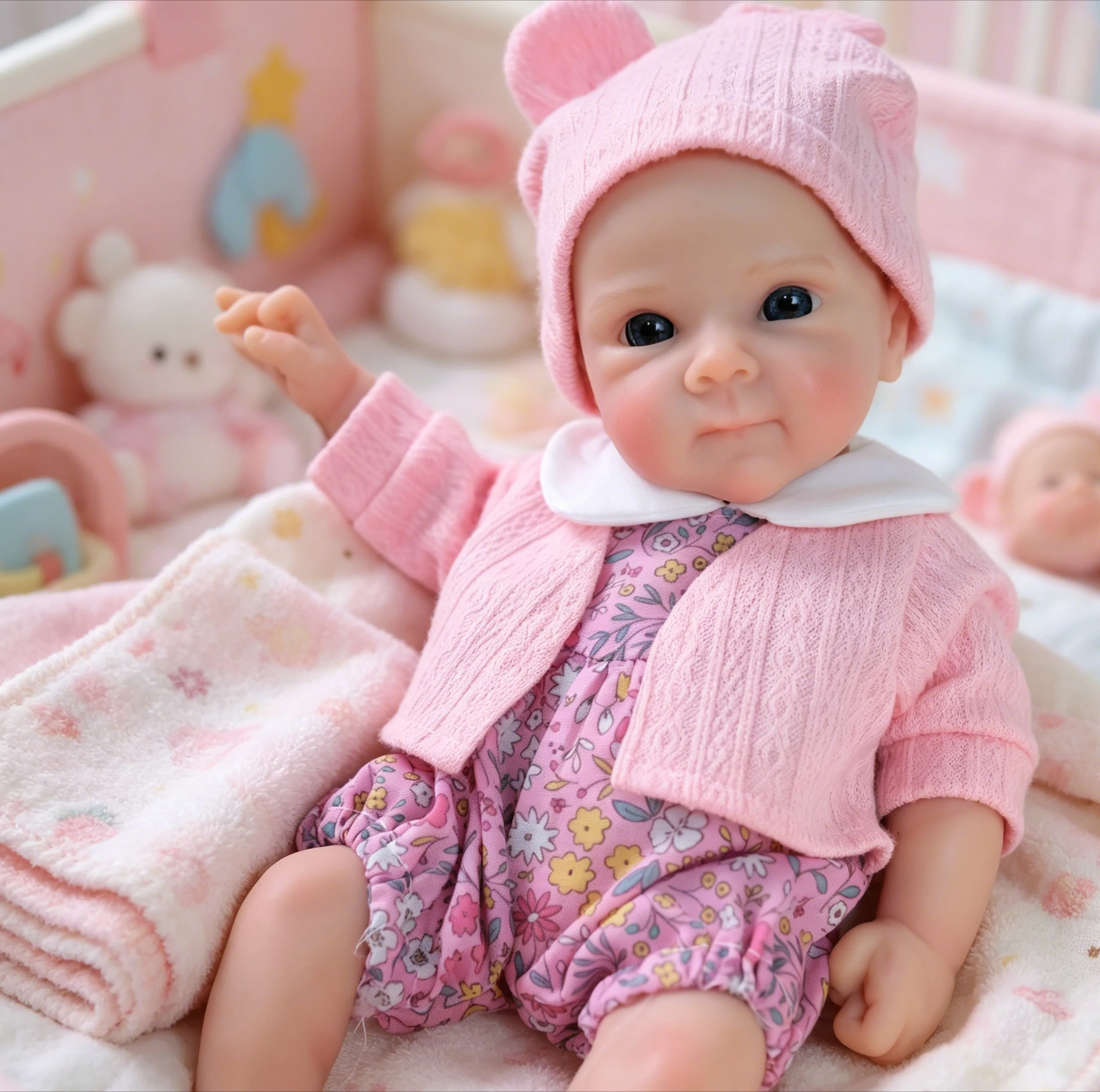 Muñeca Reborn NPK Bettie de silicona, tacto realista 3D suave - imagen 2