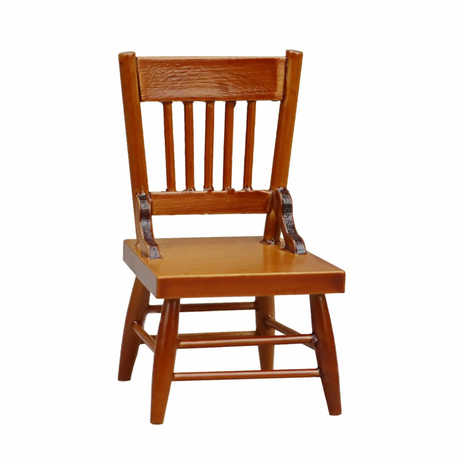 Silla en miniatura de madera para casa de muñecas, estilo clásico - imagen 3