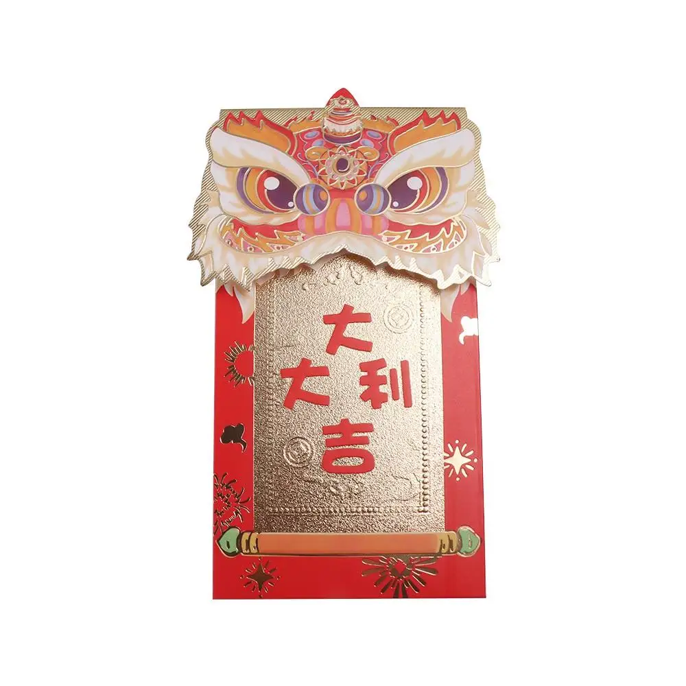 Sobres de la suerte rojos con dragón para Año Nuevo chino infantil - imagen 4