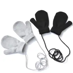 Guantes de invierno para niños – Forro polar térmico con cordónv-icon>