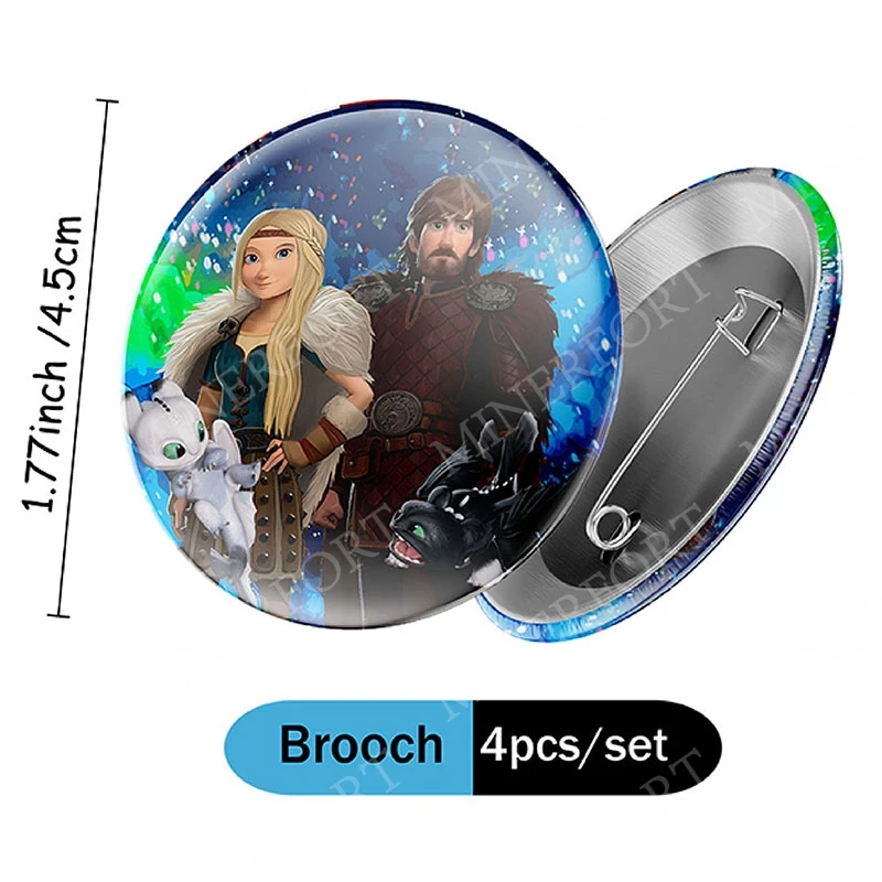 Broche de dragón azul