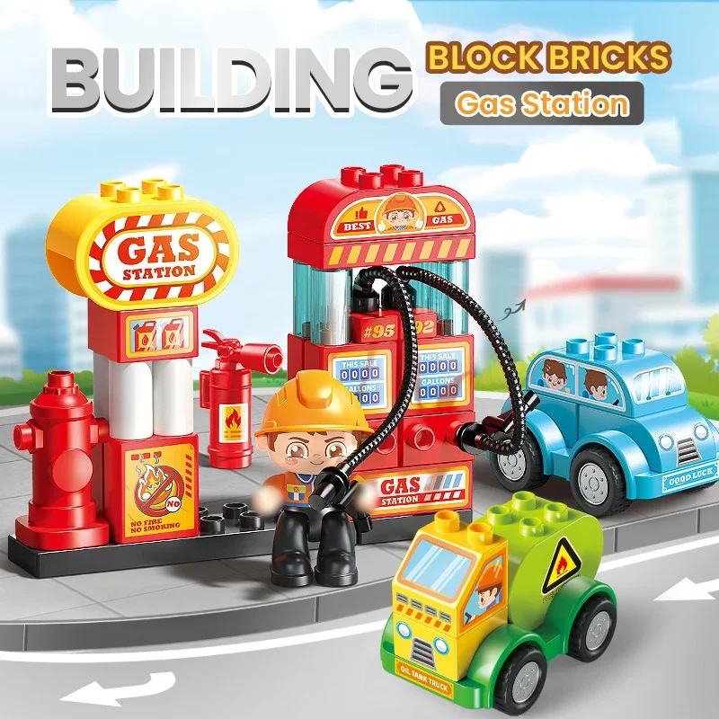 Bloques de construcción Gasolinera para niños – juguete educativo - imagen 4