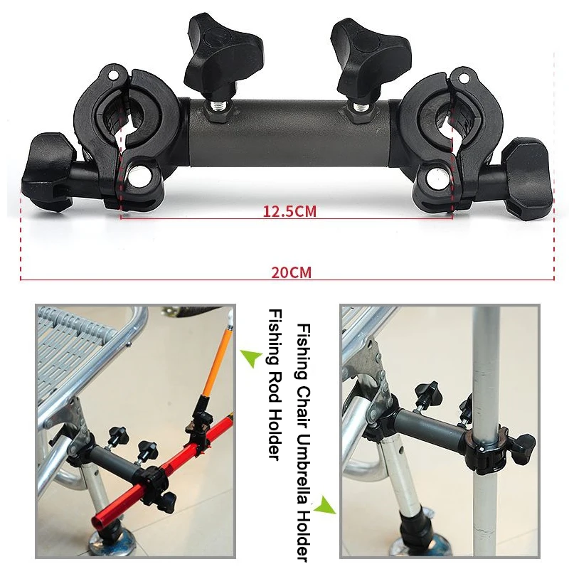 Soporte giratorio ajustable para sombrilla en silla de pesca - imagen 2