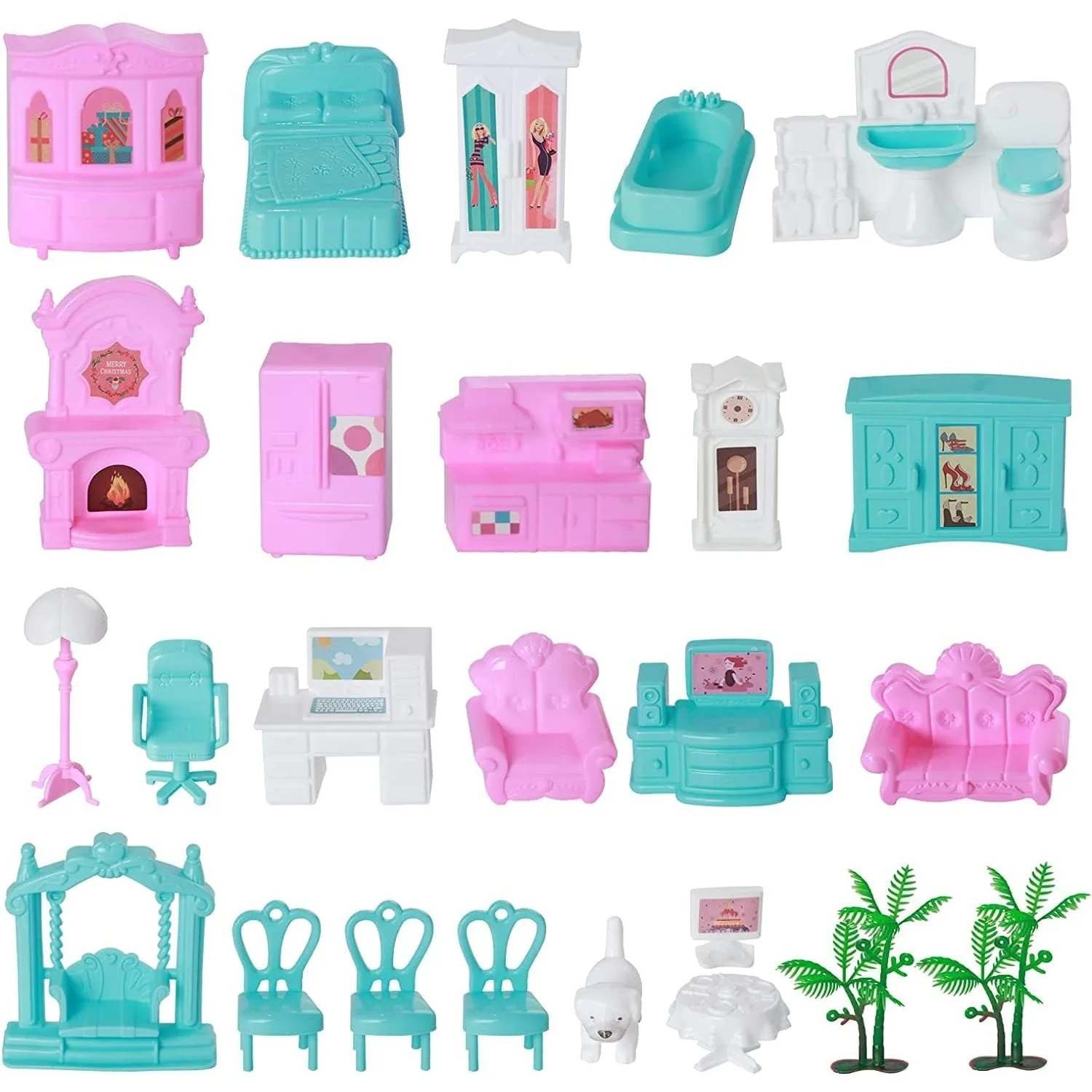 Casa de muñecas con luces para niñas – Habitación princesa - imagen 5