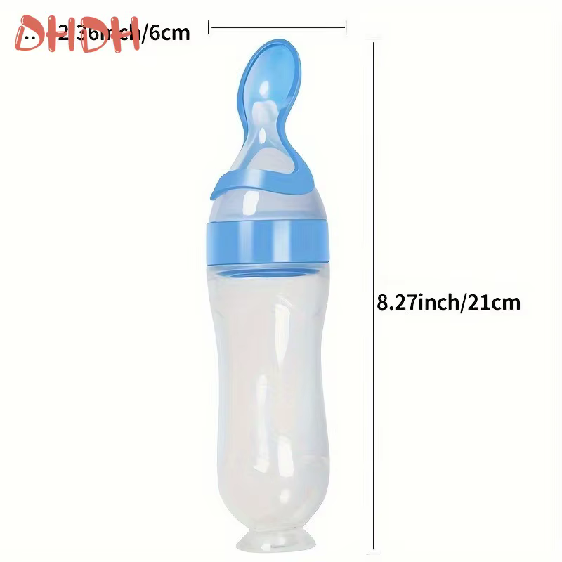 Cuchara de silicona suave para alimentación líquida de bebé - imagen 5