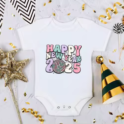 Pelele bebé unisex de manga corta para fiestas