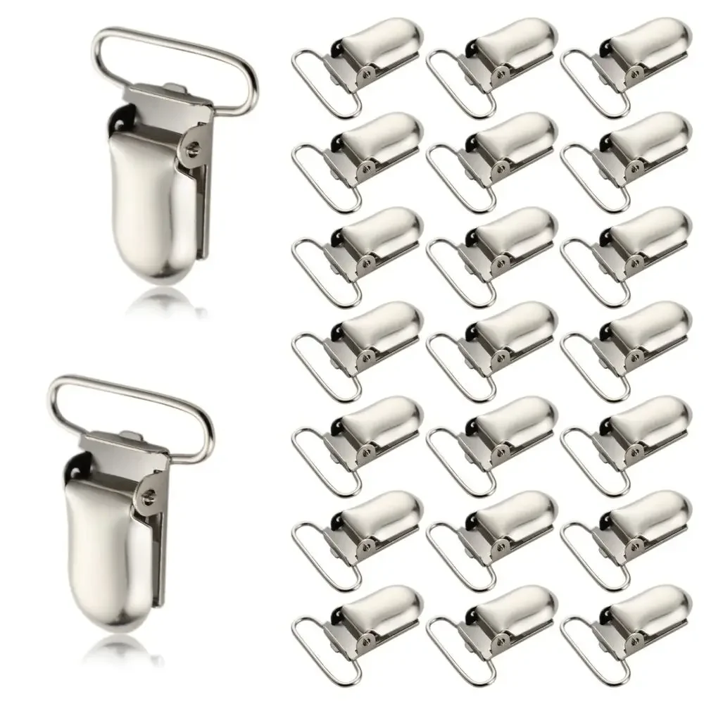 Pinza para chupete antideslizante de metal inoxidable para cochecito
