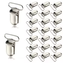 Pinza para chupete antideslizante de metal inoxidable para cochecito