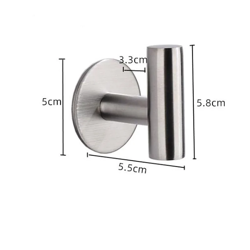 Gancho pared acero inoxidable para toallas y abrigos de baño - imagen 3