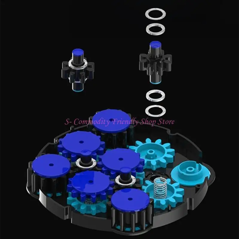 Reloj mágico cubo transparente azul de posicionamiento magnético - imagen 4