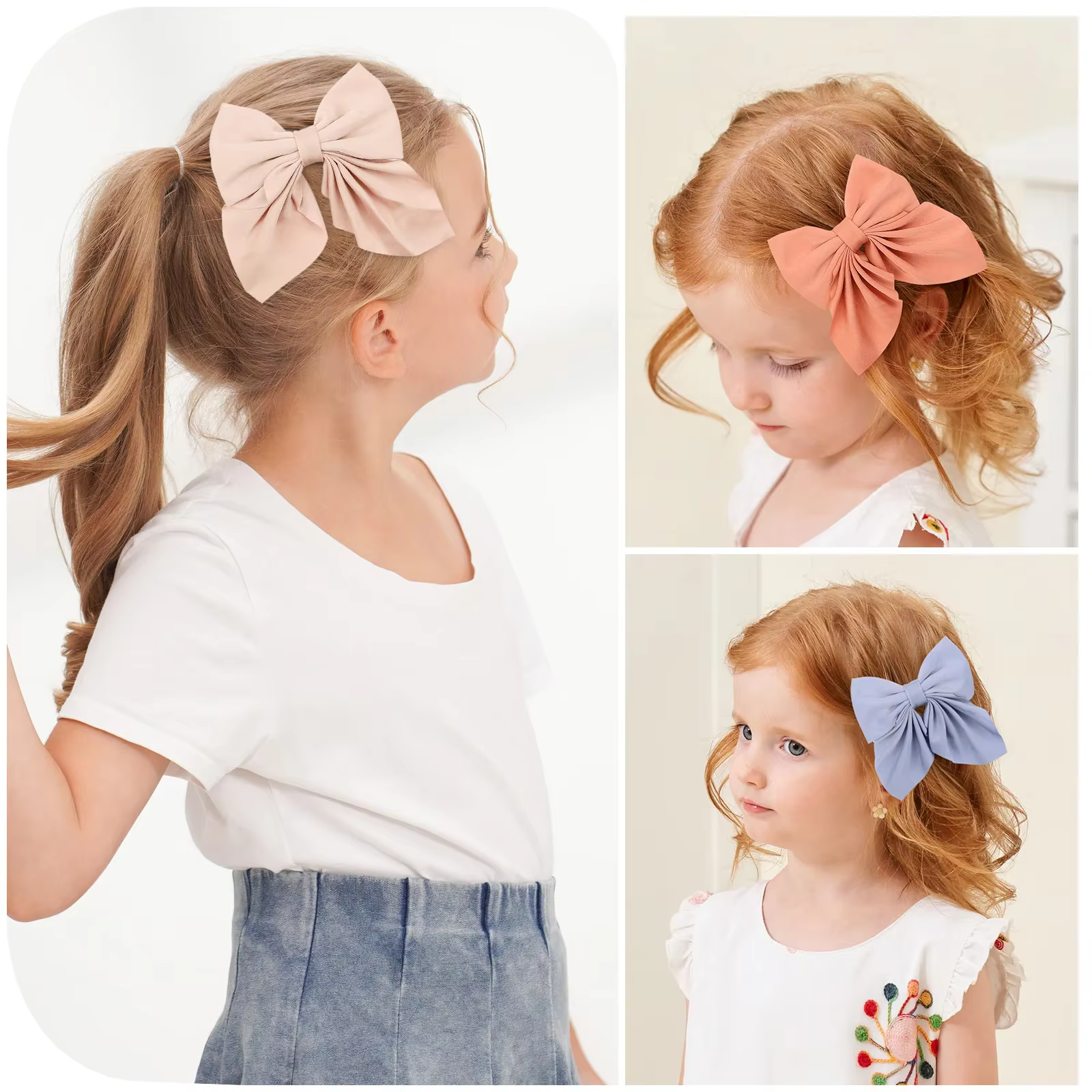 Conjunto Sweet – Pinzas y horquillas con lazos para pelo de niña - imagen 5