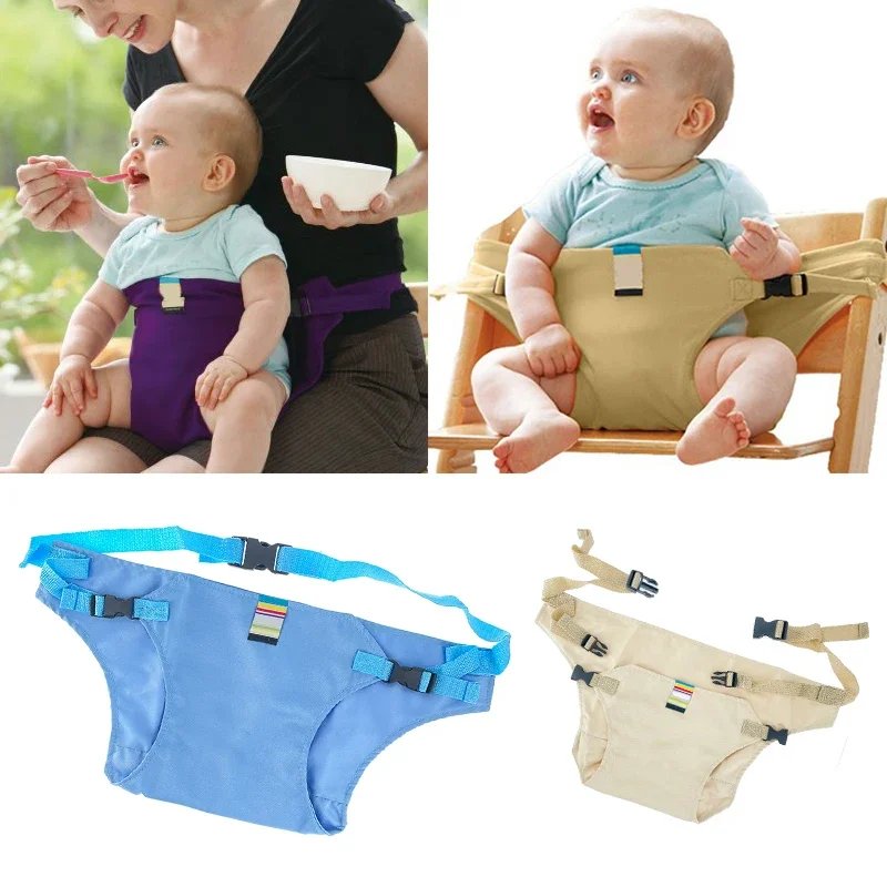 Silla de comedor para bebé con arnés y asiento portátil elástico - imagen 4