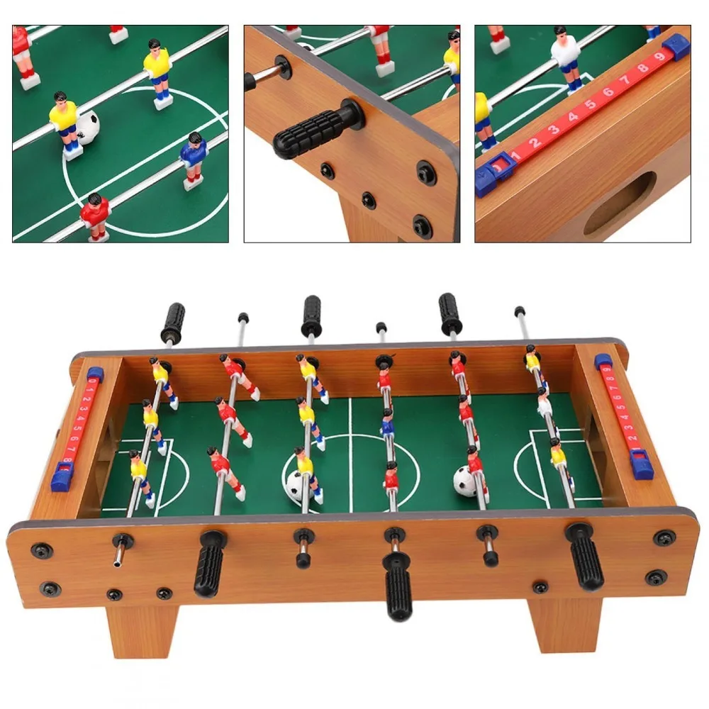 Juego de futbolín tipo arcade con diseño clásico