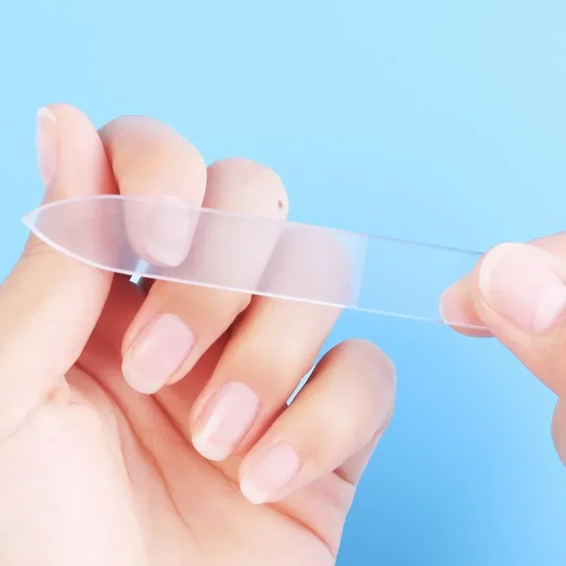 Lima de uñas de vidrio transparente profesional para pulir y rectificar - imagen 2