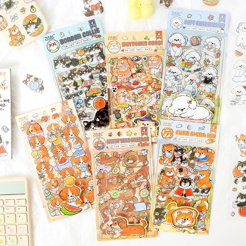 Pegatinas kawaii de perros para scrapbooking y manualidades - imagen 3