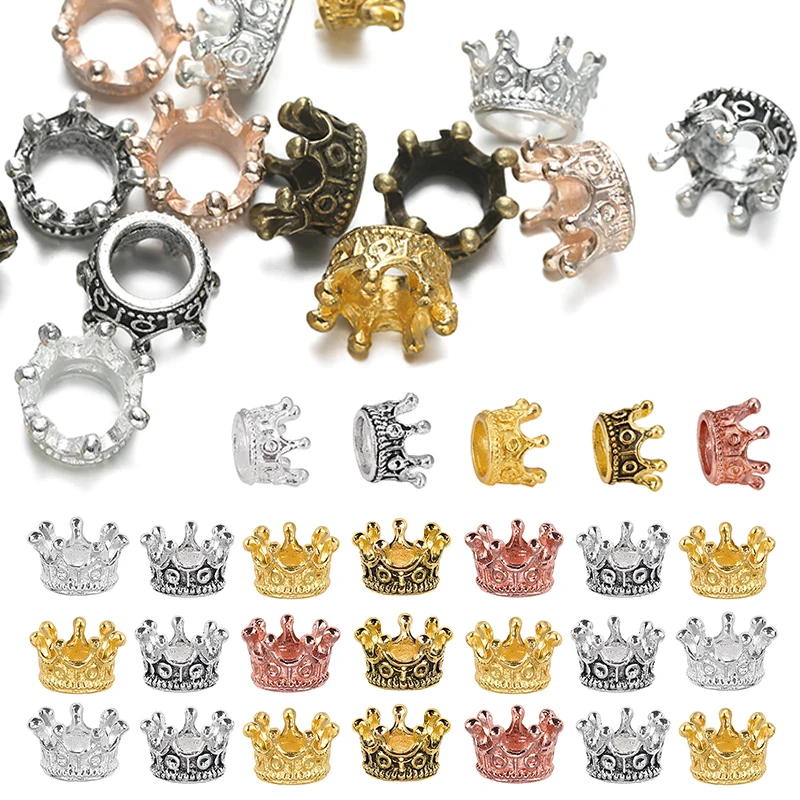 Cuentas decorativas de metal para joyería – Oro y Plata