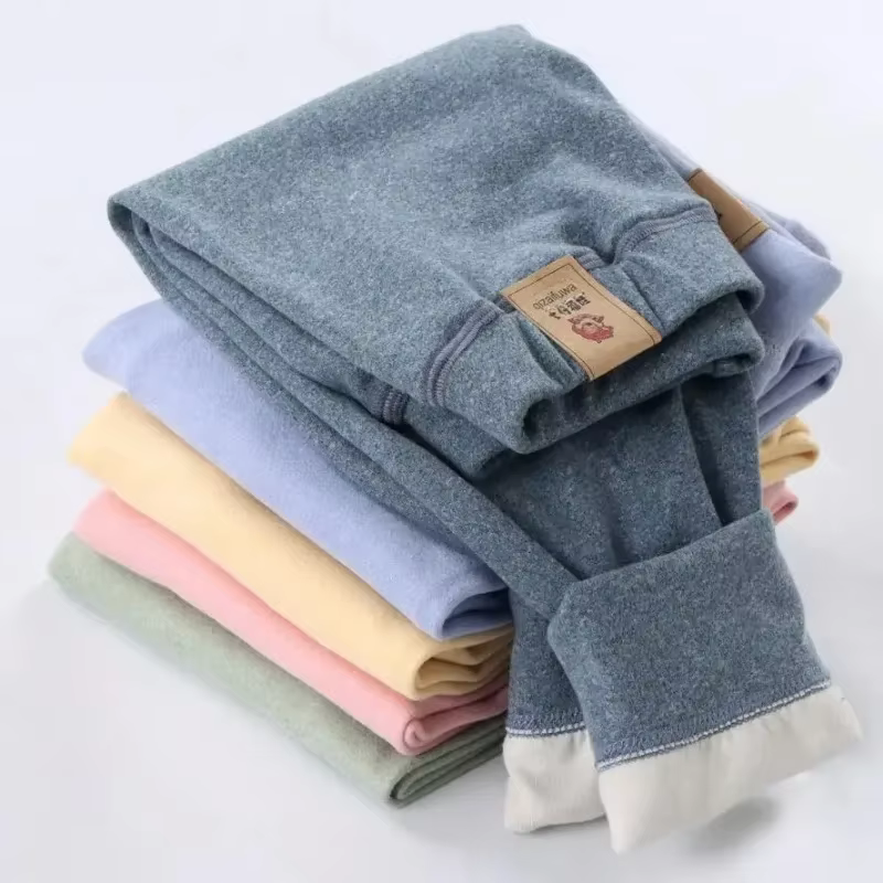 Pantalones acolchados largos cálidos para niños y niñas de invierno - imagen 2