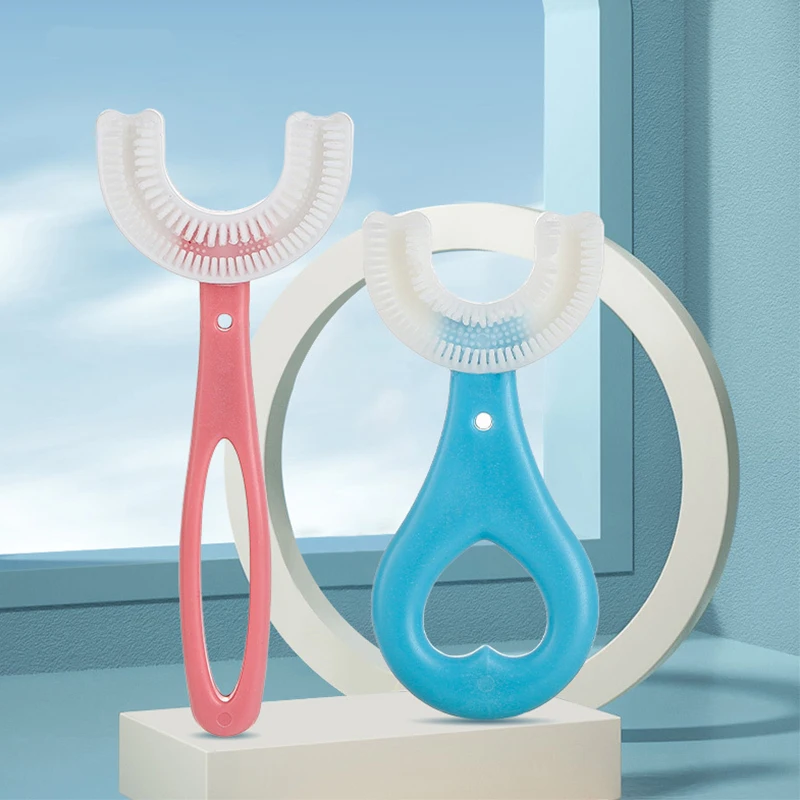 Cepillo de dientes en forma de U para niños