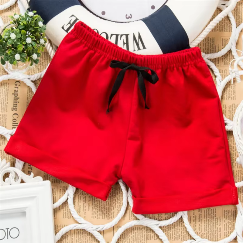 Pantalones cortos infantiles de verano en algodón