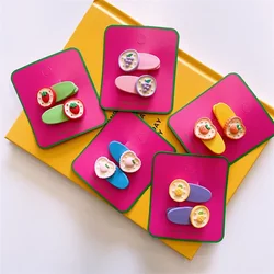 Horquillas de resina estilo princesa caramelo para niñas