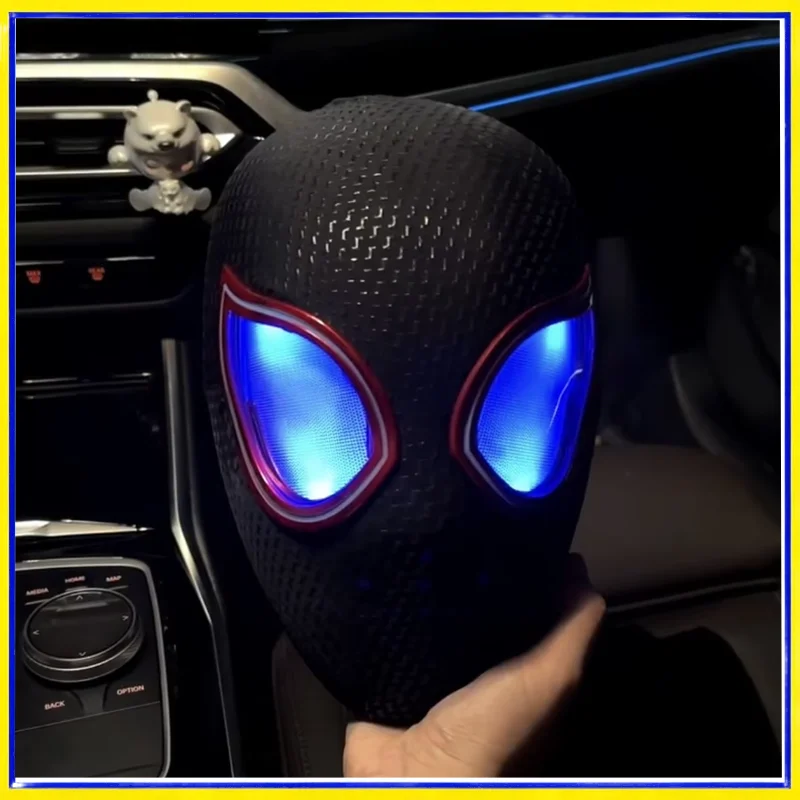 Máscara Venom Hombre Araña con ojos eléctricos y anillo mando cosplay - imagen 3
