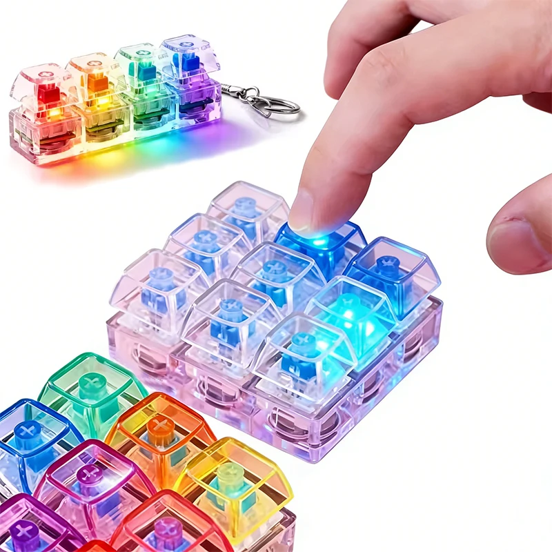 Llavero antiestrés LED Tetris luminoso para niños - imagen 3