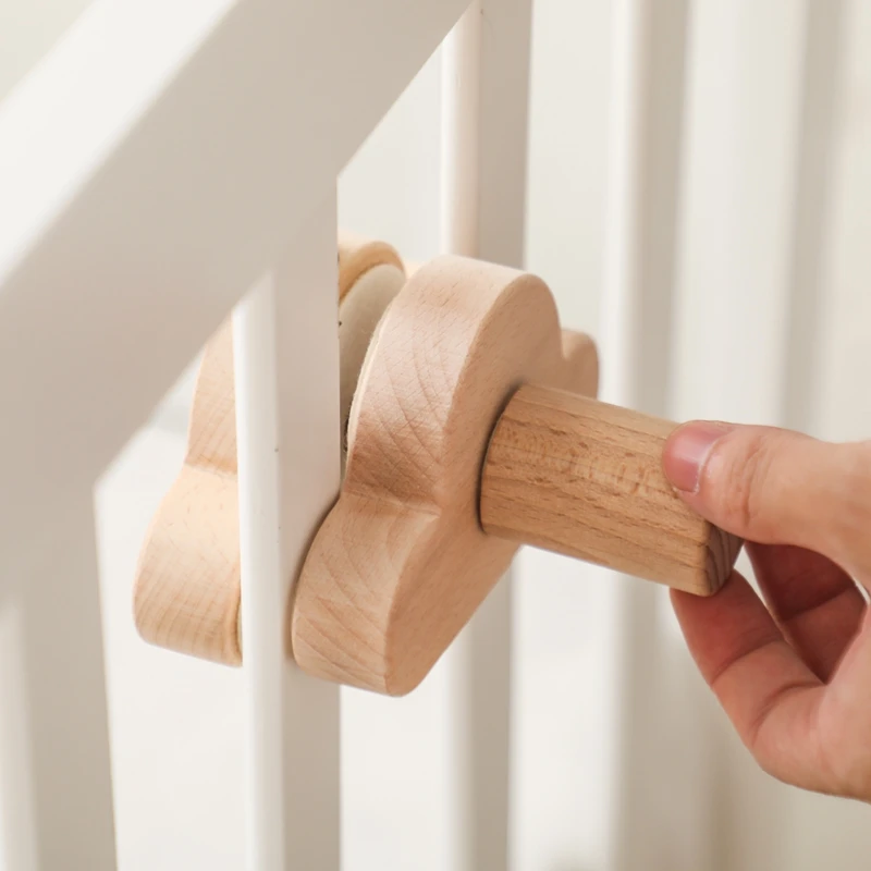 Móvil nube de madera para cuna – Colgante decorativo infantil - imagen 3