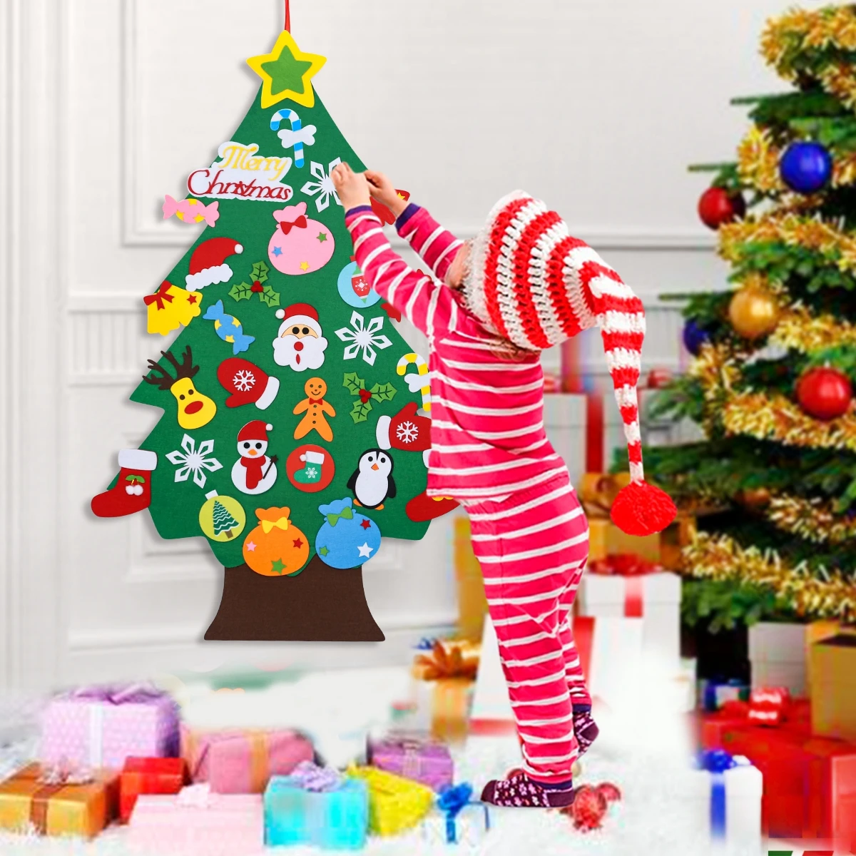 Adornos navideños de fieltro para habitación infantil - imagen 5