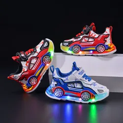 Kindersport zapatillas antideslizantes con luces para niño otoño