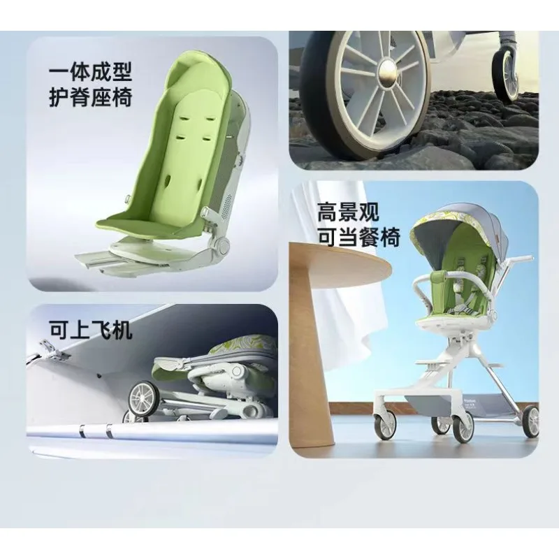 Carrito de bebé ligero con asiento reversible y tumbado compacto - imagen 2
