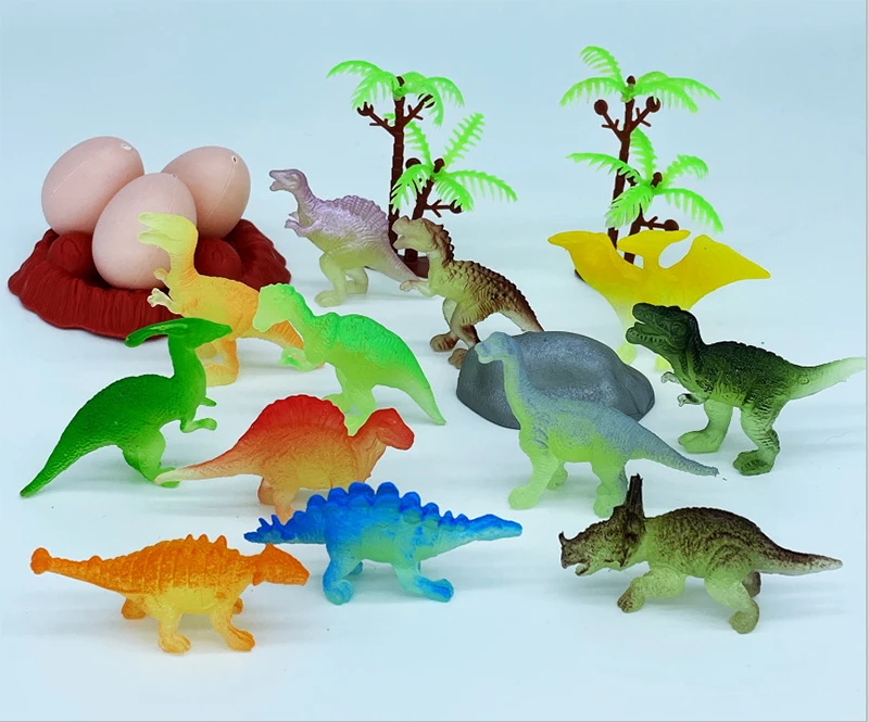 Set de 12 mini figuras de dinosaurio