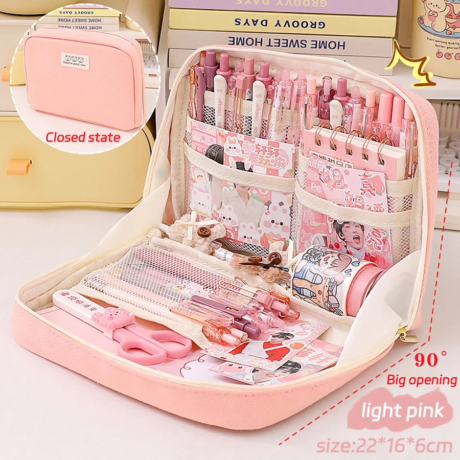 Estuche escolar kawaii de gran capacidad para niña - imagen 2