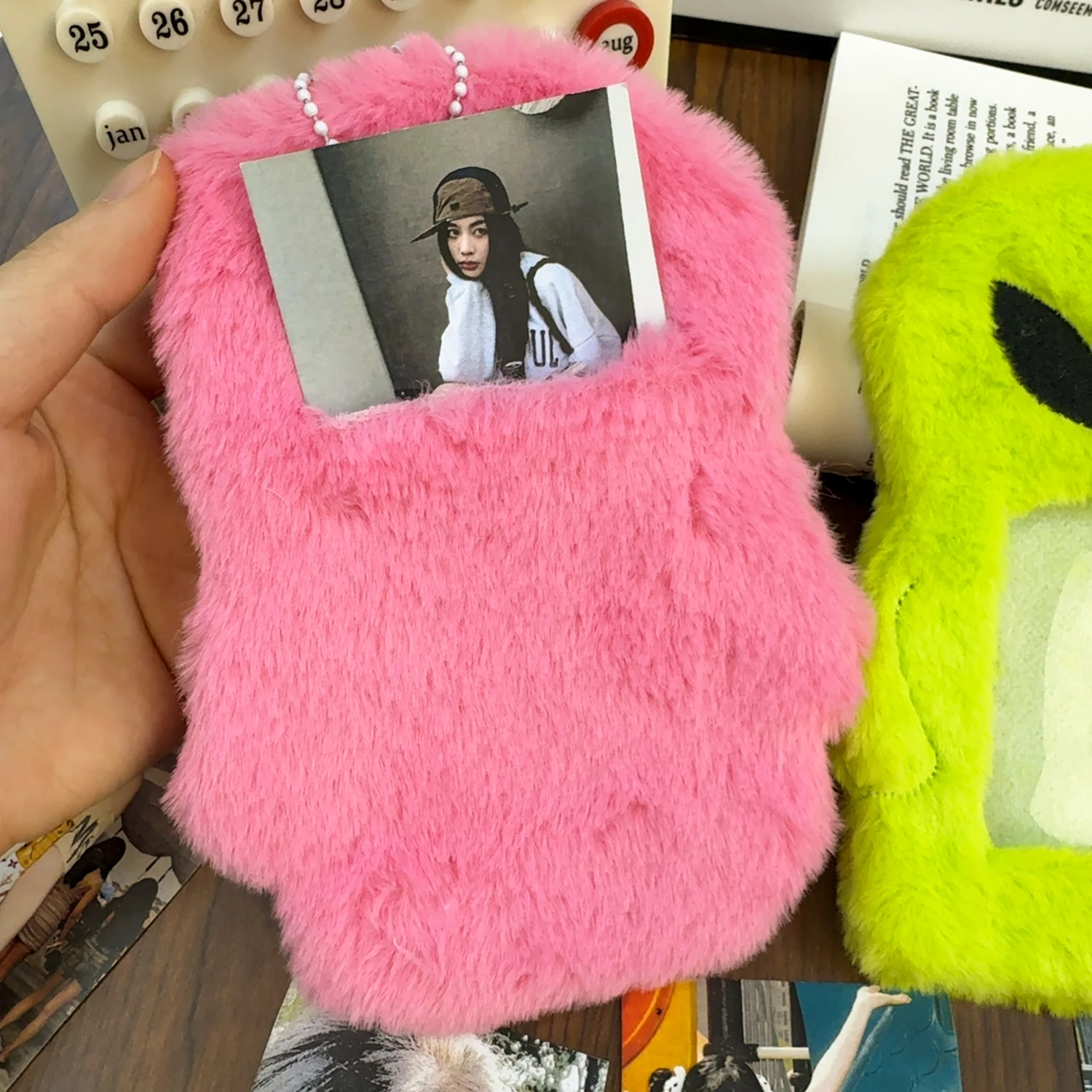 Cartera peluche Alien para niño – Portatarjetas colgante infantil - imagen 3