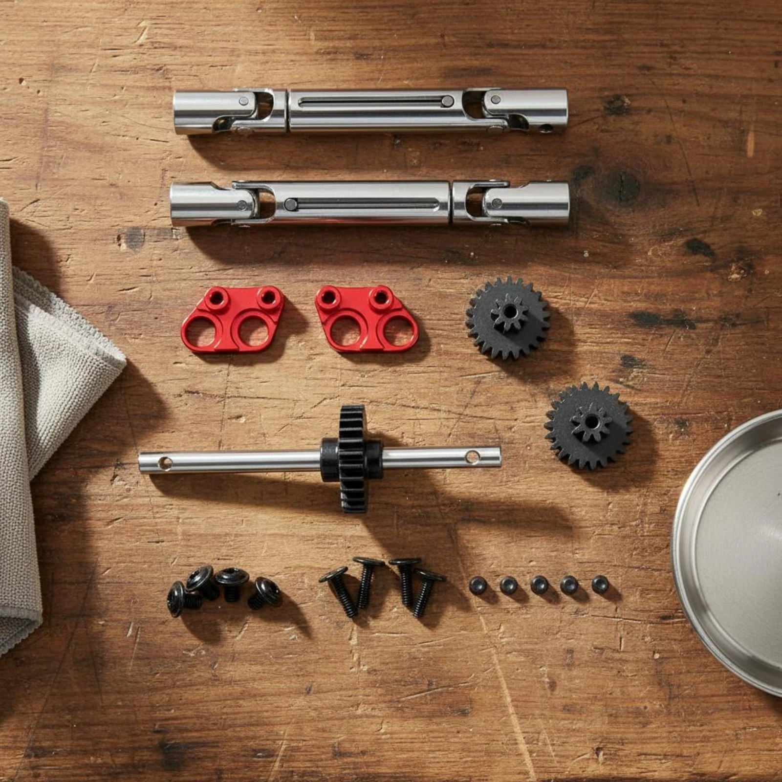 Kit engranajes metálicos para transmisión de coche RC duradero - imagen 3