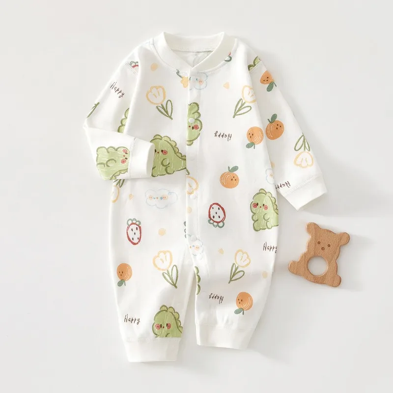 Pijamas de algodón para bebé en primavera y otoño tipo pelele unisex - imagen 4