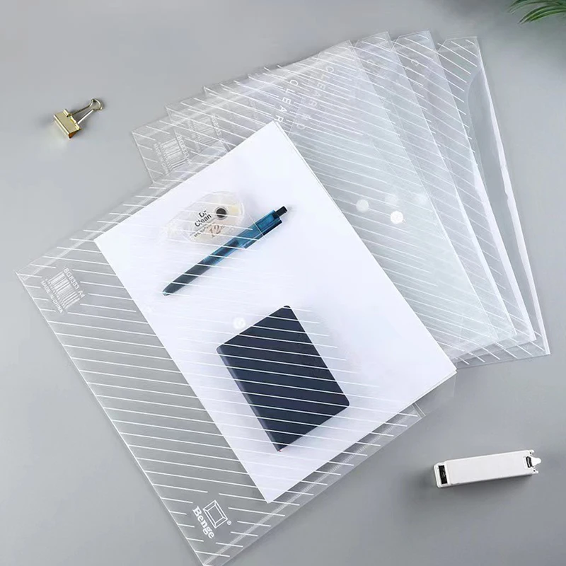 Bolsa transparente A4 impermeable con hebillas de presión - imagen 3