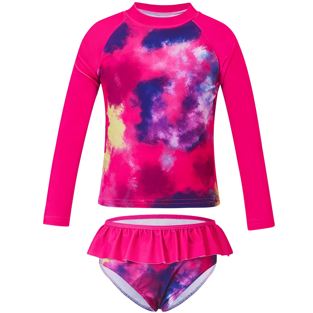 Traje de baño Tankini niña dos piezas manga larga unicornio sirena - imagen 4