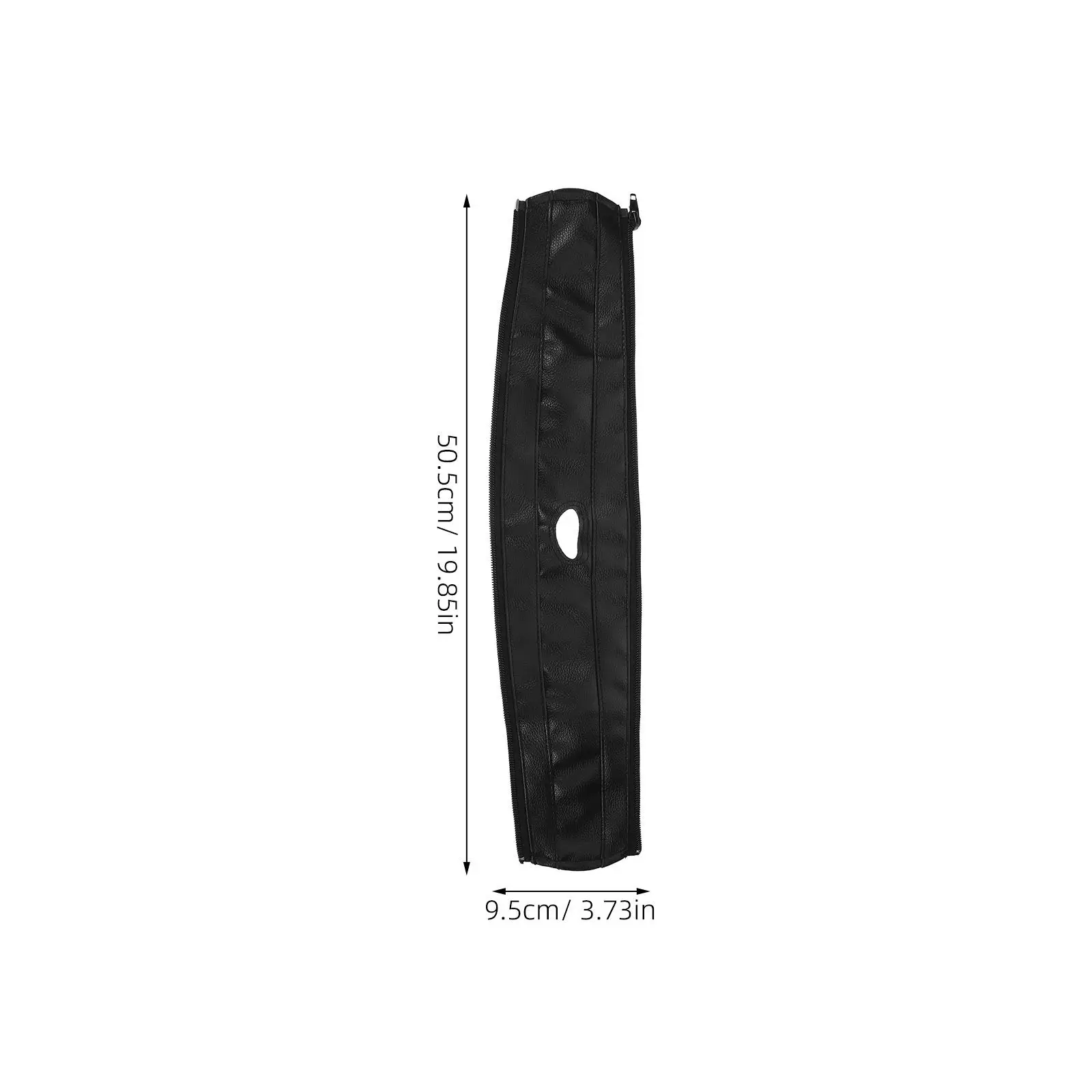Funda universal protectora para manillar de cochecito con cierre, negra