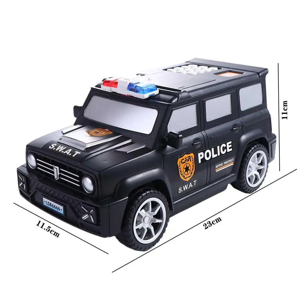 Hucha infantil con contraseña y huella dactilar, modelo coche - imagen 2