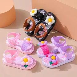 Sandalias antideslizantes de suela flexible para exteriores verano