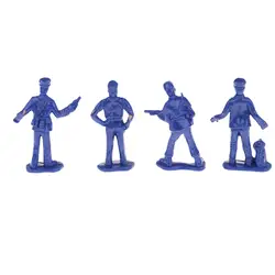 Figura decorativa azul para maqueta de mesa, modelo coleccionable