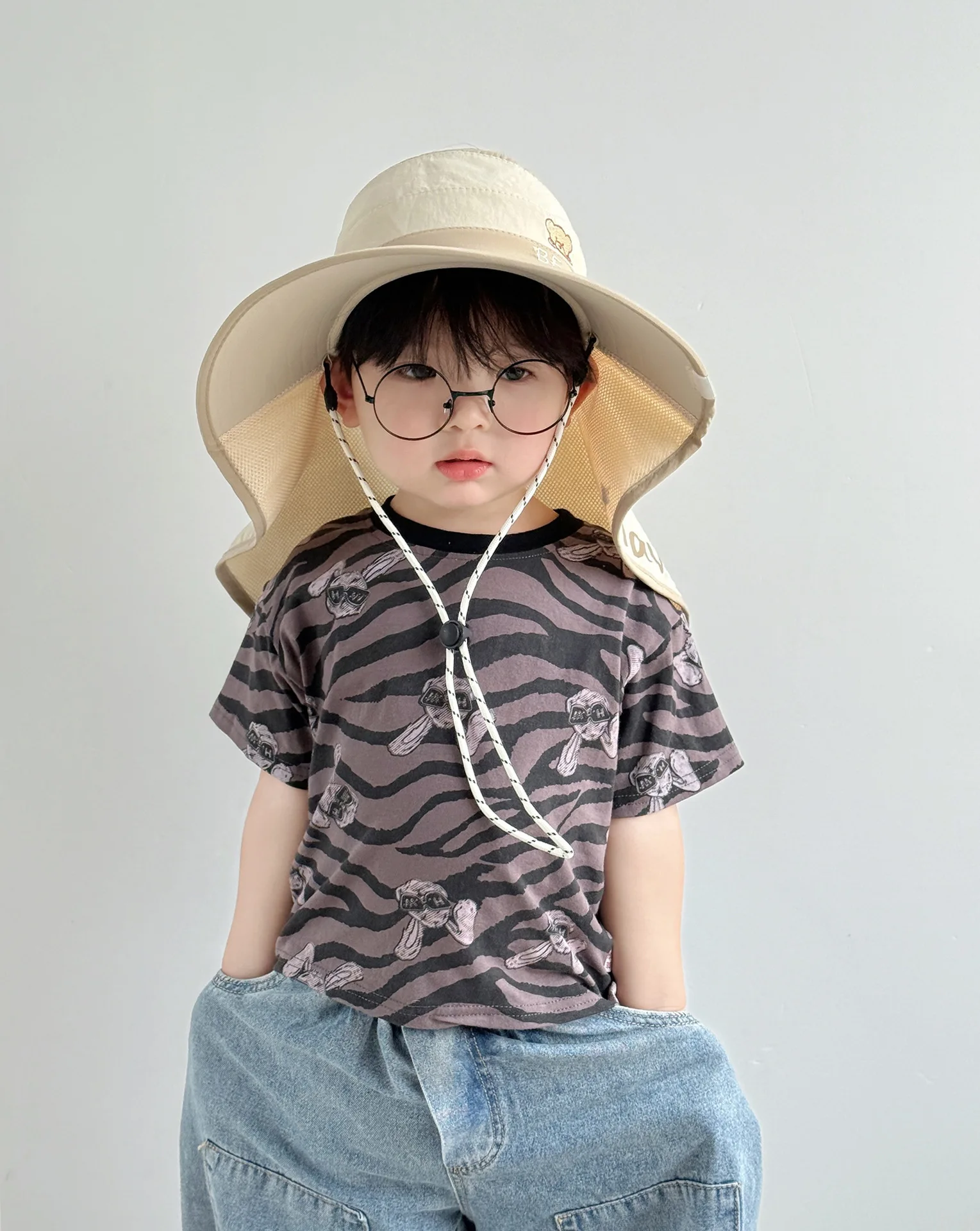 Sombrero infantil con diseño de oso