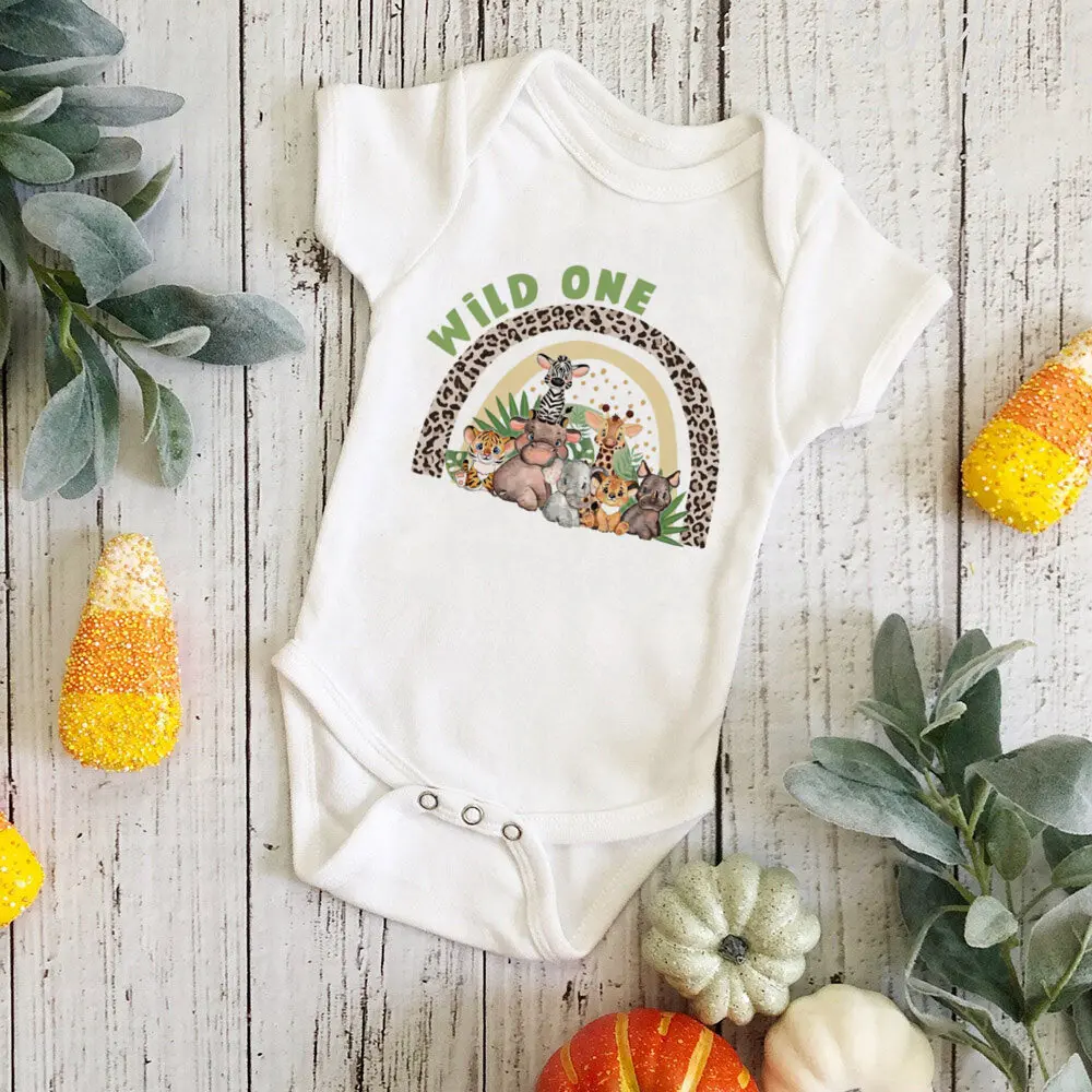 Talla del body de bebé safari