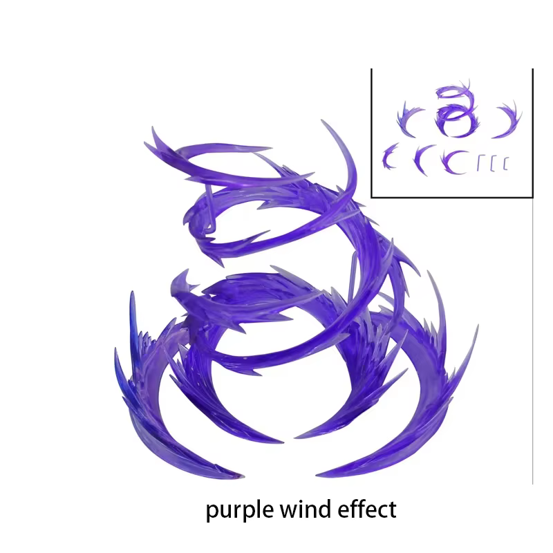 Efectos de llama Whirlwind 9 colores para figuras de acción y Gundam